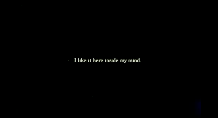 I like it here inside my mind. Don't wake me this time.
