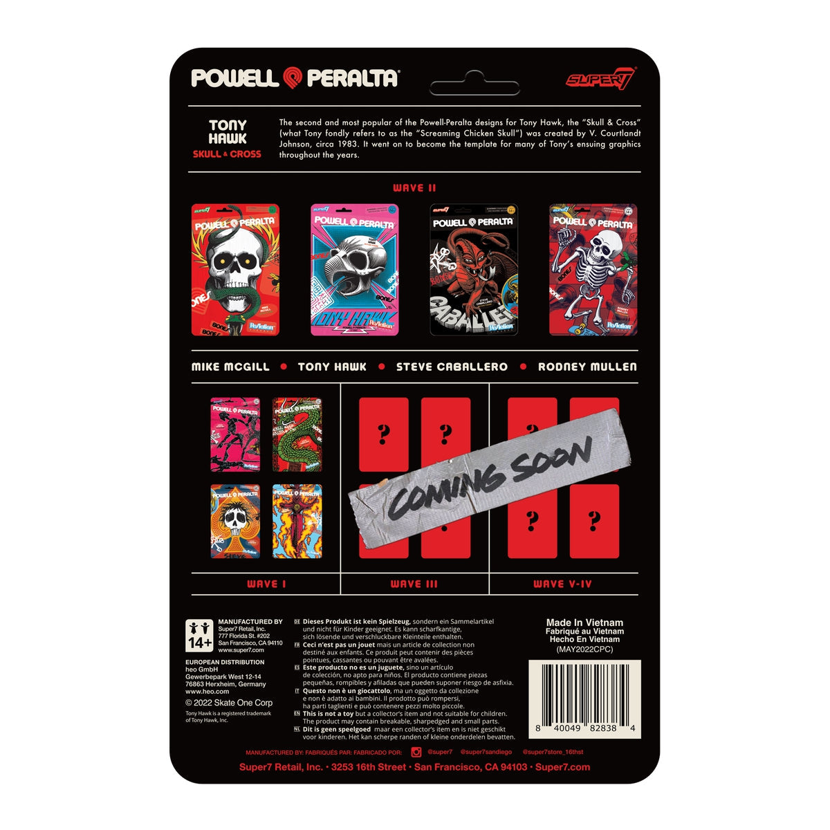 Super7 - POWELL PERALTA WAVE 2 - TONY HAWK