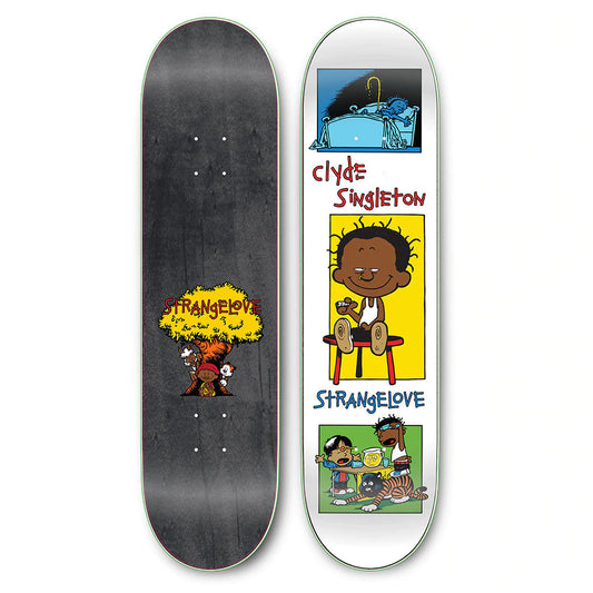 Strangelove Clyde Singleton Guest 8.0" Deck Autographed by Sean Cliver (screen printed)